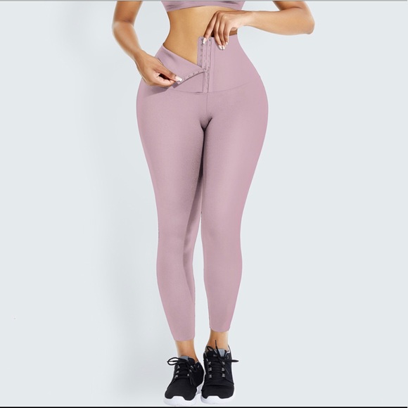 Corset Leggings - Shapewear (Pink) - Picture 1 of 9